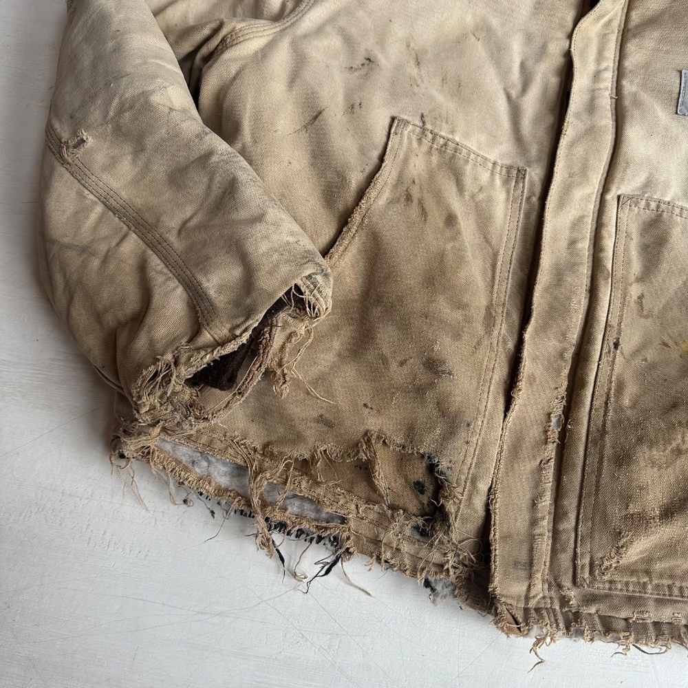 Carhartt Vintage Detroit Distressed Faded Arctic Insulated Jacket - Picture 2 of 9